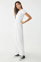 Load image into Gallery viewer, Pinstriped Suspender Jumpsuit