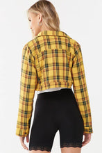 Load image into Gallery viewer, Cropped Plaid Jacket