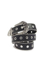 Load image into Gallery viewer, Beaded Faux Leather Belt
