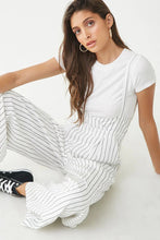 Load image into Gallery viewer, Pinstriped Suspender Jumpsuit

