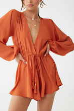 Load image into Gallery viewer, Surplice Tie-Front Romper
