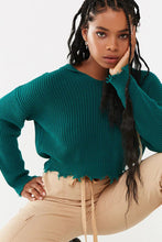 Load image into Gallery viewer, Copy of Distressed Hooded Sweater
