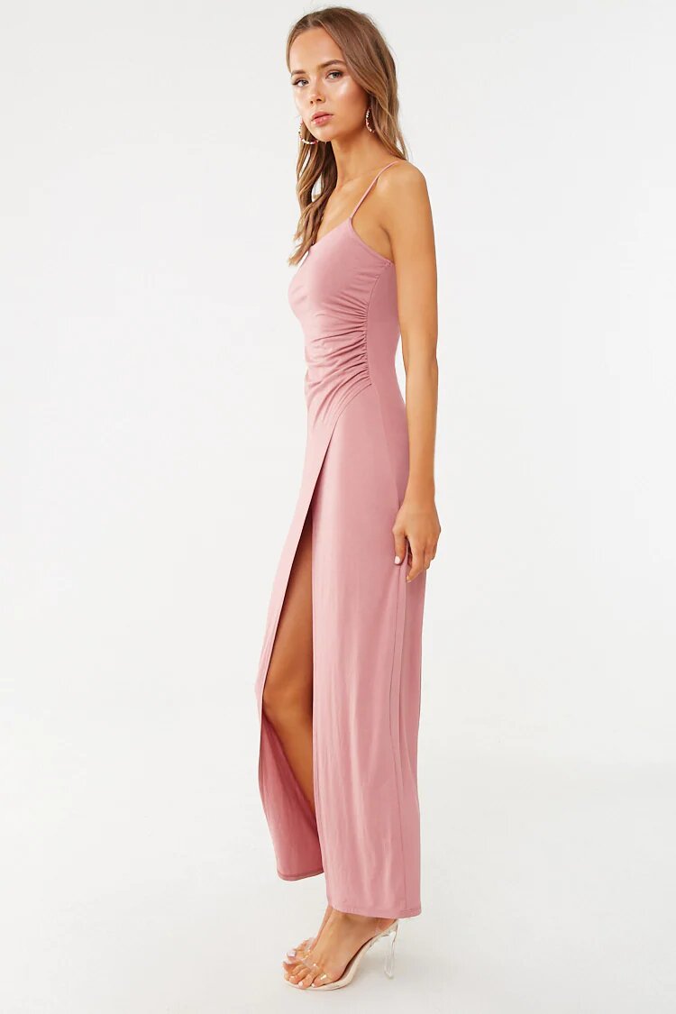 High-Slit Maxi Dress